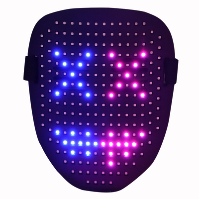5V 1A LED ফেস মাস্ক সহ জেসচার সেন্সিং লাইট আপ জ্বলছে অন্ধকারে