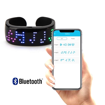 স্মার্টফোন রিমোট কন্ট্রোল LED ব্রেসলেট APP সম্পাদনা বার্তা অঙ্কন